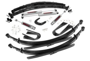 Chevrolet K20 Suspension Lift Kit - Front + Rear - Rough Country - 4 Inch Lift with 56 Inch Rear Springs - '75-'76